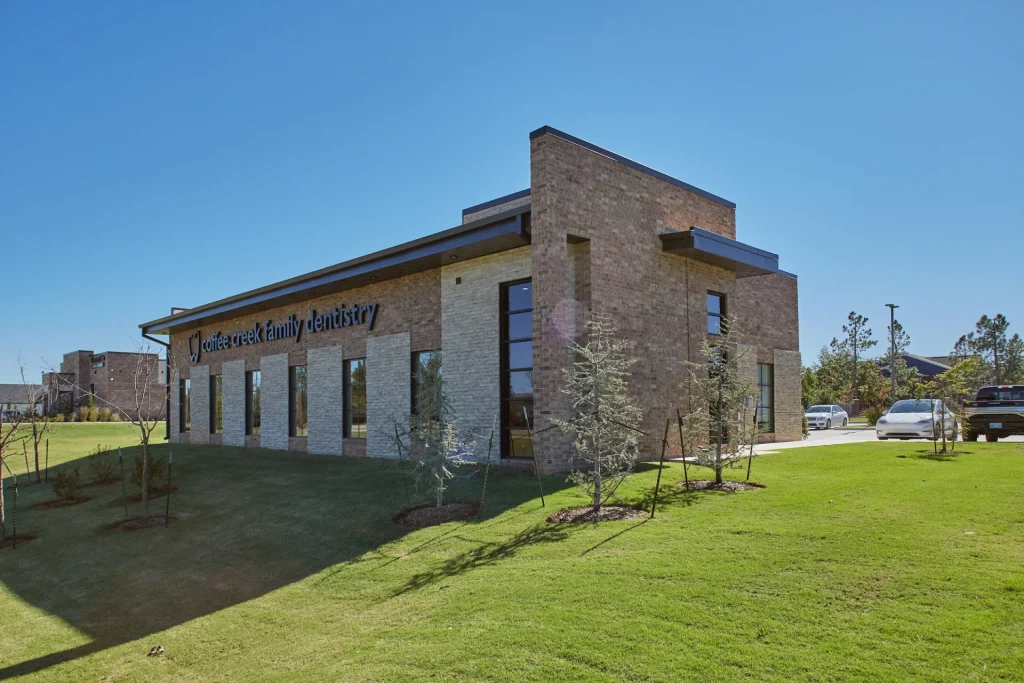 Exterior of the dental practice at Coffee Creek Family Dentistry | Locally-owned dentist in Edmond, OK